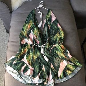 NWT tropical romper